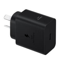 Cargador de pared SAMSUNG 45W carga rápida original sin cable negro