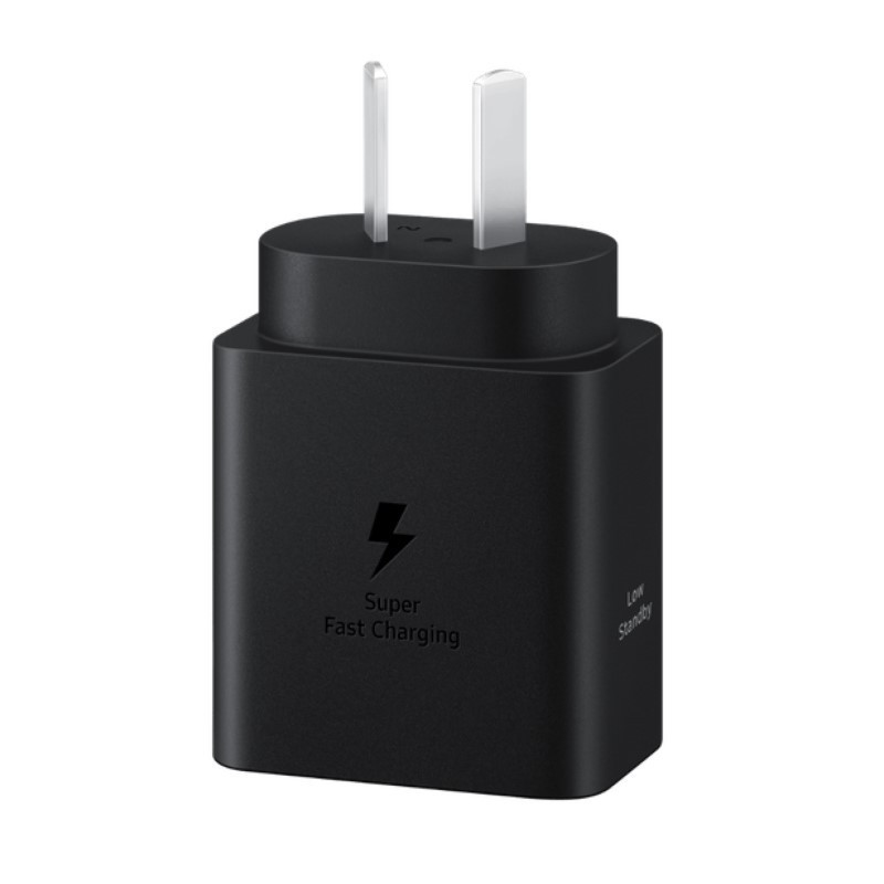 Cargador de pared SAMSUNG 45W carga rápida original sin cable negro