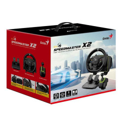 Volante GENIUS SPEEDMASTER X2 USB Rotación 1080° + palanca de cambios