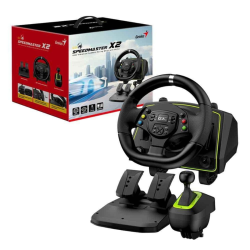 Volante GENIUS SPEEDMASTER X2 USB Rotación 1080° + palanca de cambios