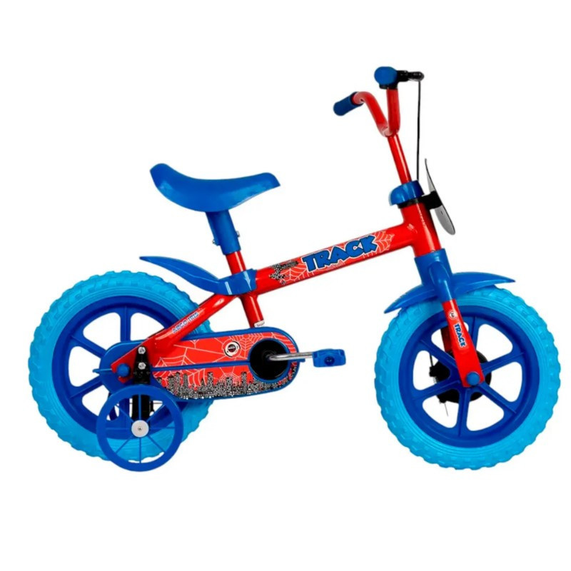 Bicicleta para niño FUTURA rodado 12 cuadro monotubo de acero llantas plásticas roja
