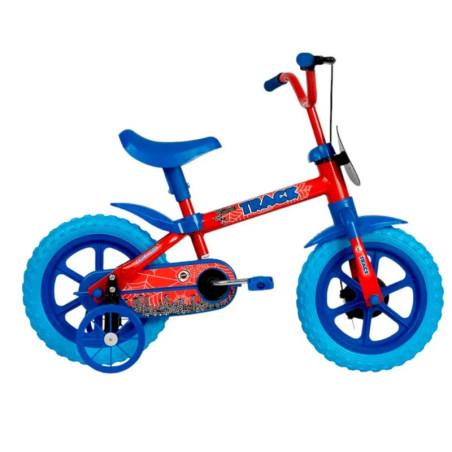 Bicicleta para niño FUTURA rodado 12 cuadro monotubo de acero llantas plásticas roja