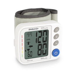 Tensiómetro digital de muñeca PHILCO 240 memorias apagado automático blanco