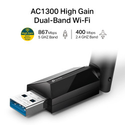 Adaptador USB TP-LINK ARCHER T3U PLUS AC1300 MU-MIMO
