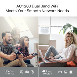Router Wi-Fi TP-LINK ARCHER C64 AC1200 MU-MIMO 4 Puertos