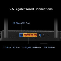 Router Wi-Fi 7 TP-LINK ARCHER BE230 BE3000 Alta Velocidad MU-MIMO 4 Puertos