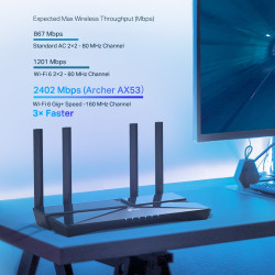 Router Wi-Fi 6 TP-LINK ARCHER AX53 AX3000 Alta Velocidad MU-MIMO 4 Puertos