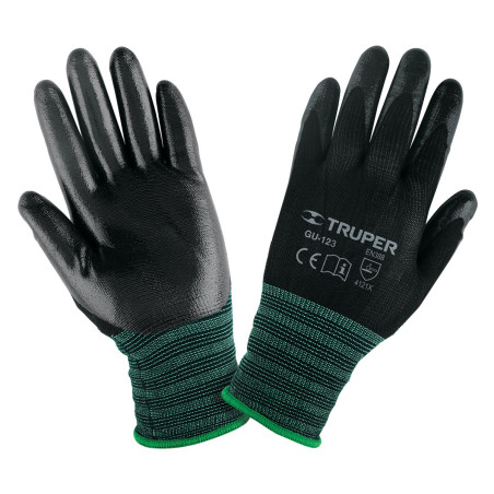 Guantes LUSQTOFF nylon con nitrilo talle grande