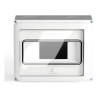Caja pilar GENROD trifásico pvc 9 módulos IP65 tapa transparente