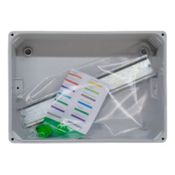 Caja pilar GENROD trifásico pvc 9 módulos IP65 tapa transparente