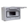 Caja pilar GENROD trifásico pvc 9 módulos IP65 tapa transparente