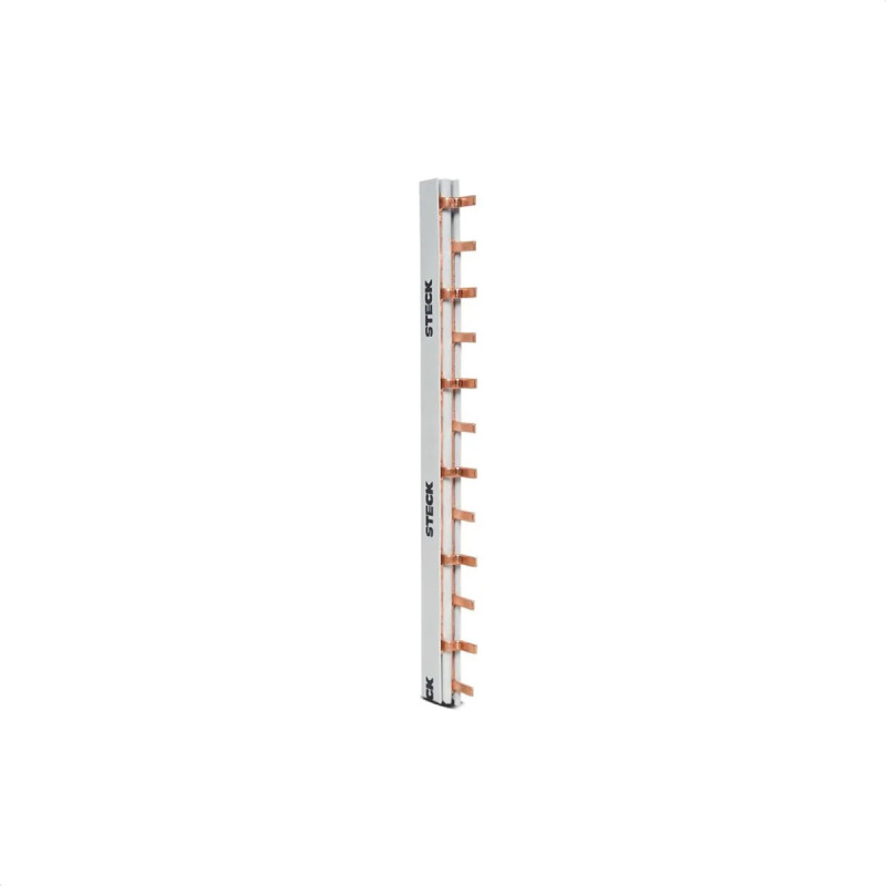 Barra bifasica STECK S2F210B 80A 220V 2x56 polos DIN Barra bifasica STECK S2F210B 80A 220V 2x56 polos DIN