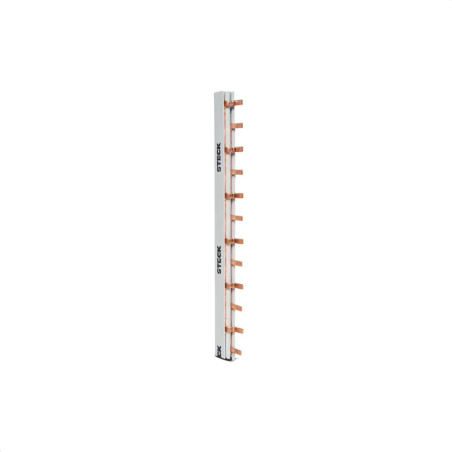 Barra bifasica STECK S2F210B 80A 220V 2x56 polos DIN
