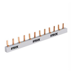Barra bifasica STECK S2F210B 80A 220V 2x56 polos DIN