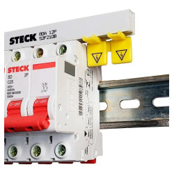Barra bifasica STECK S2F210B 80A 220V 2x56 polos DIN