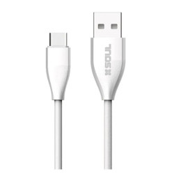 Cable USB C SOUL flat 1,2 metros negro