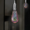 Lámpara led ETHEOS vintage ST64 4W 3D Fireworks fuegos artificiales