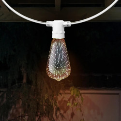 Lámpara led ETHEOS vintage ST64 4W 3D Fireworks fuegos artificiales