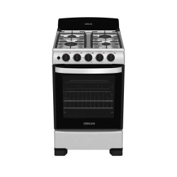 Cocina ESCORIAL MASTER STYLE INOX multigas 56cm 4 hornallas acero inoxidable outlet