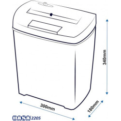 Destructora Trituradora de papel DASA 2205 13L