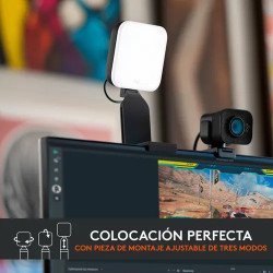 Luz LED LOGITECH LITRA GLOW para Streaming con TrueSoft USB
