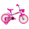 Bicicleta para niña FUTURA rodado 12 cuadro monotubo de acero llantas plásticas violeta