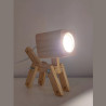Velador CARILUX CHULO para 1 luz GU10 madera pino