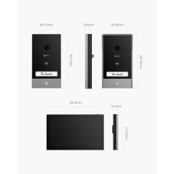 Videportero inteligente EZVIZ EP7 IP65 2K Wi-Fi Carga Solar