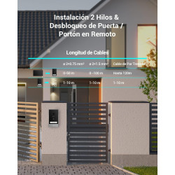 Videportero inteligente EZVIZ EP7 IP65 2K Wi-Fi Carga Solar