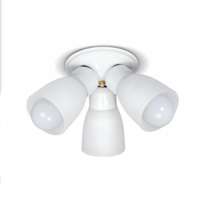 Aplique SAN JUSTO 18090-01 con tulipa para ventilador de 3 lamparas