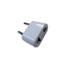 Ficha adaptadora MIG con salida perno redondo blanco