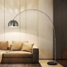 Lámpara de pie CAPOBIANCO ESCANDINAVA para 1 luz E27 arco pendular