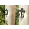 Farol SAN JUSTO TRAPEZOIDAL de pared para 1 luz E27 negro
