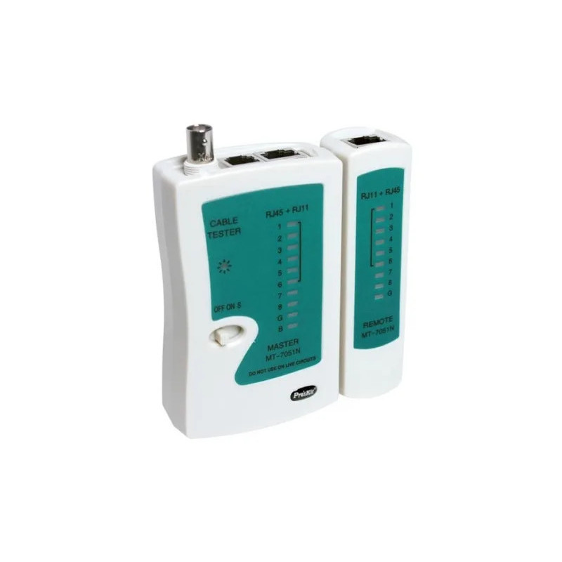 Tester PROSKIT T-7051N de Cableado para BNC y RJ45