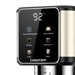 Cafetera Espresso LUSQTOFF LQ-EX008 multicapsula 1 litro 20 bar 1350W beige