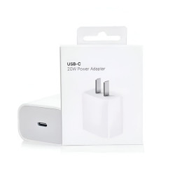 Cargador de pared APPLE 20W Carga Rápida original sin cable blanco