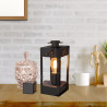 Farol SAN JUSTO CANDELARIA electrico para 1 luz E27 negro