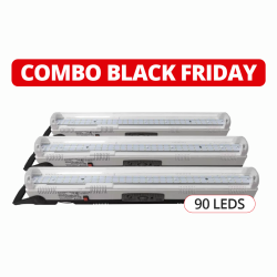 Pack de 3 luces de emergencia GAMASONIC 90LEDS