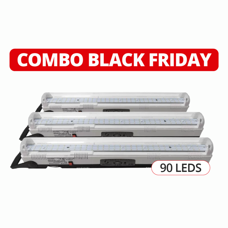 Pack de 3 luces de emergencia GAMASONIC 90LEDS Pack de 3 luces de emergencia GAMASONIC 90LEDS