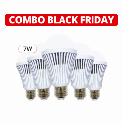 Pack de 5 lámparas de emergencia TBCin 7W 450lm luz fría