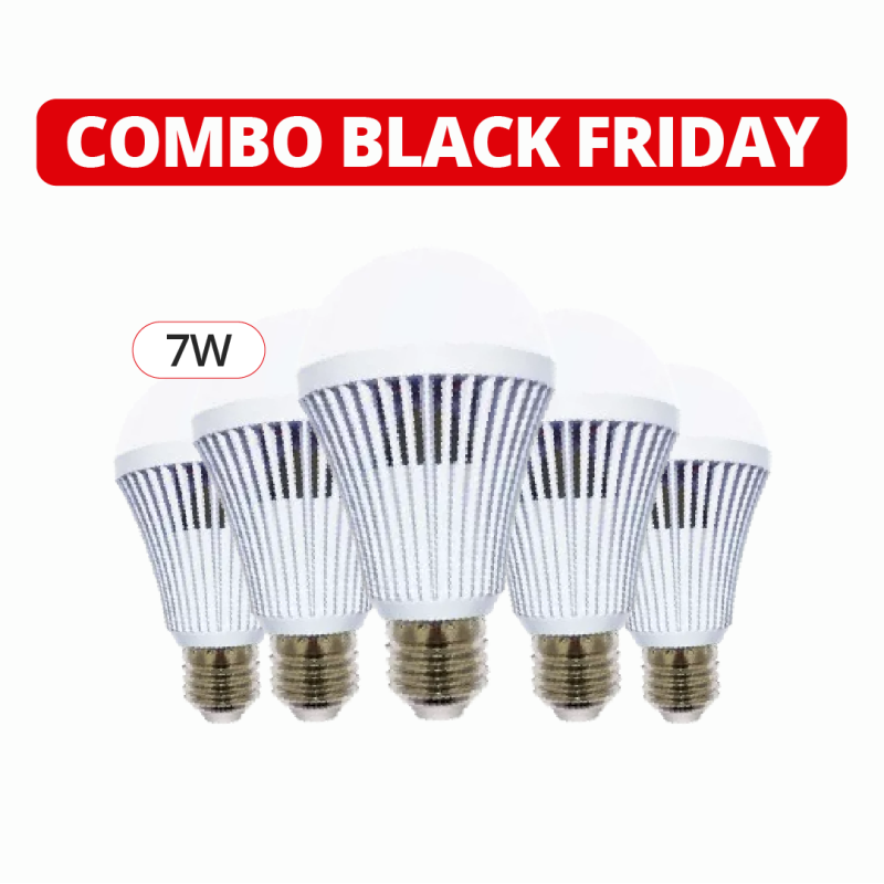 Pack de 5 lámparas de emergencia TBCin 7W 450lm luz fría