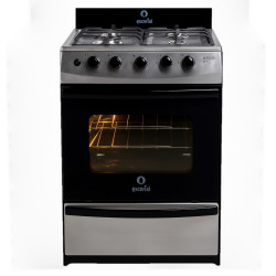 Cocina ESCORIAL MASTER STYLE INOX multigas 56cm 4 hornallas acero inoxidable outlet