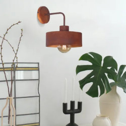 Aplique SAN JUSTO BALCARCE para 1 luz E27 con brazo cobre