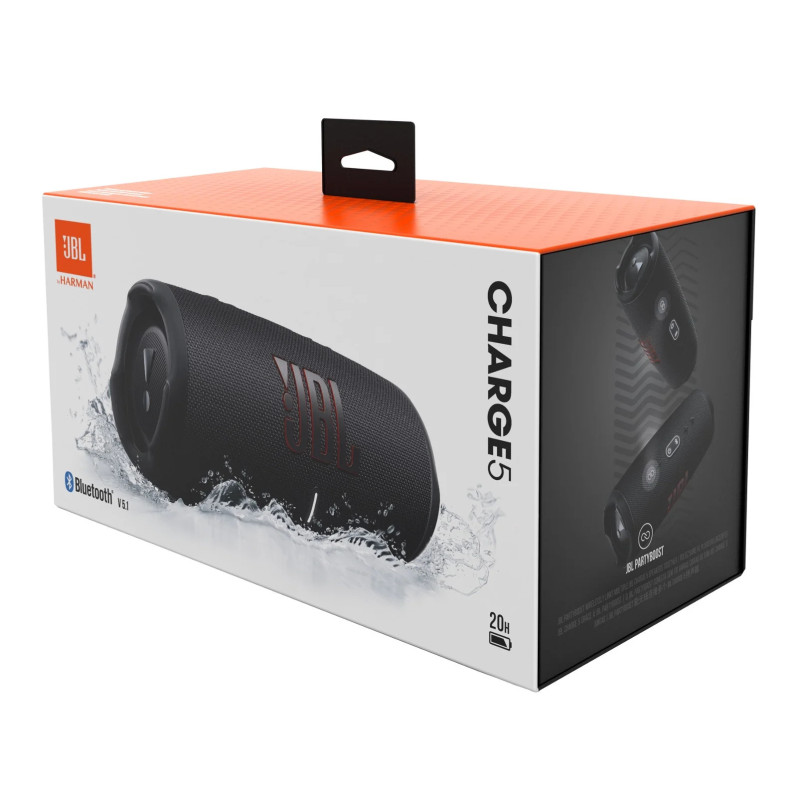 Parlante portátil JBL CHARGE 5 bluetooth resistente al agua negro