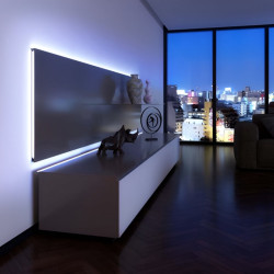 Listón led INDULAR BJM aluminio 12W 220V 1770lm 5000K luz fría con tecla