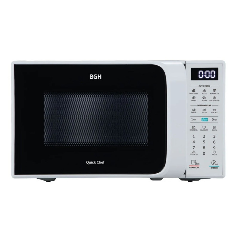 Microondas digital BGH B120B20I 20 Litros 700W blanco Microondas digital BGH B120B20I 20 Litros 700W blanco