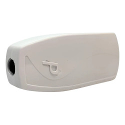 Ficha macho PERCAN PLAST 202-2PB salida lateral bipolar 10A blanco