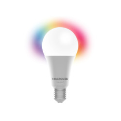 Lámpara led MACROLED Smart wifi bulbo 12W RGBW