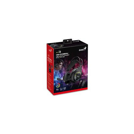 Auriculares gamer GENIUS HS-GX580U USB con LED RGB