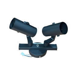 Aplique 180° ILUMINACIÓN LAVY II para 2 luces GU10 regulable negro